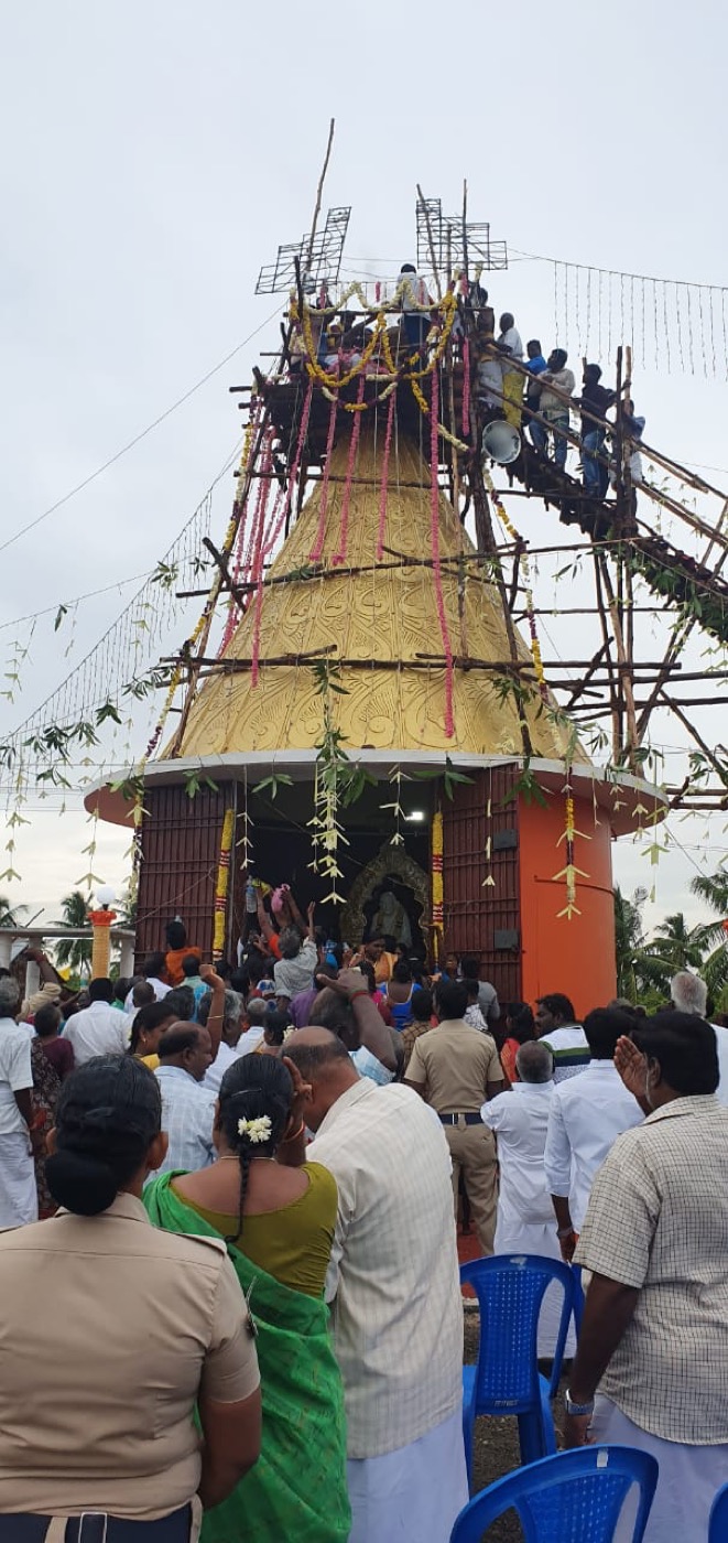 Kumbabishekam gathering at Palapattu Sri Sai Baba Alayam